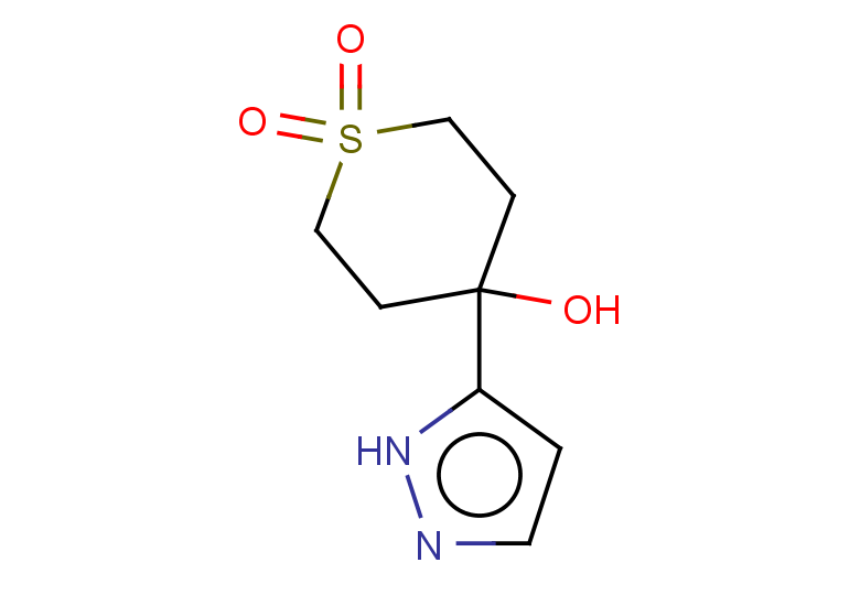 4-hydroxy-4-(1H-pyrazol-5-yl)-1lambda6-thiane-1,1-dione