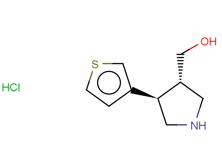 rac-[(3R,4S)-4-(thiophen-3-yl)pyrrolidin-3-yl]methanol hydrochloride, trans