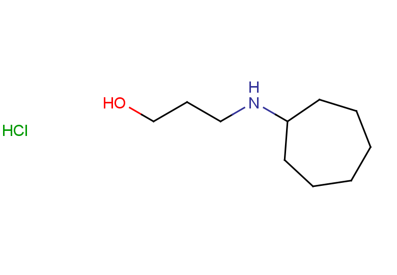 3-(cycloheptylamino)propan-1-ol hydrochloride