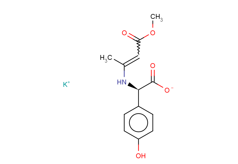 potassium (2R)-2-(4-hydroxyphenyl)-2-[(4-methoxy-4-oxobut-2-en-2-yl)amino]acetate