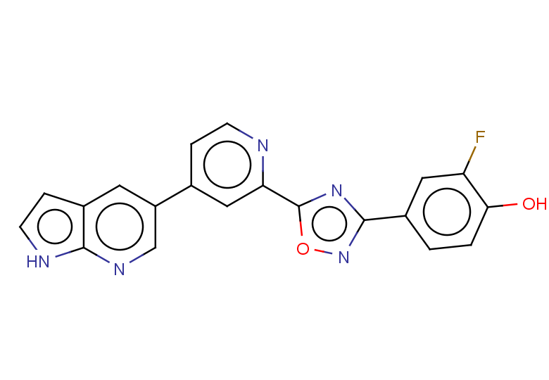 2-fluoro-4-[5-(4-{1H-pyrrolo[2,3-b]pyridin-5-yl}pyridin-2-yl)-1,2,4-oxadiazol-3-yl]phenol