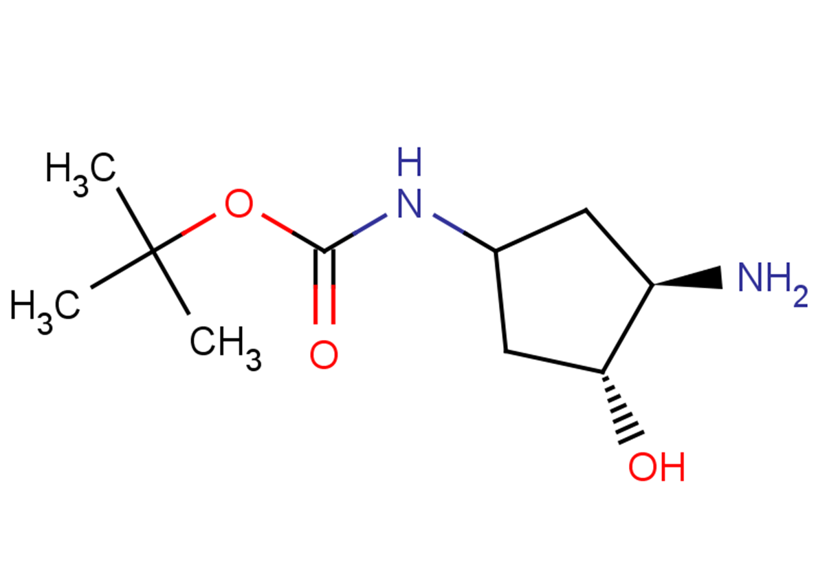 tert-butyl N-[(3R,4R)-3-amino-4-hydroxycyclopentyl]carbamate