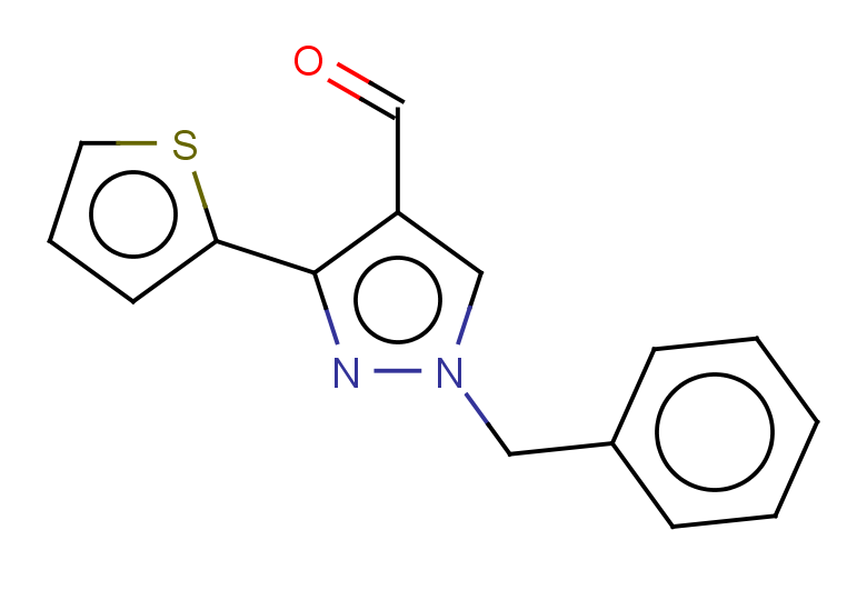 1-benzyl-3-(thiophen-2-yl)-1H-pyrazole-4-carbaldehyde