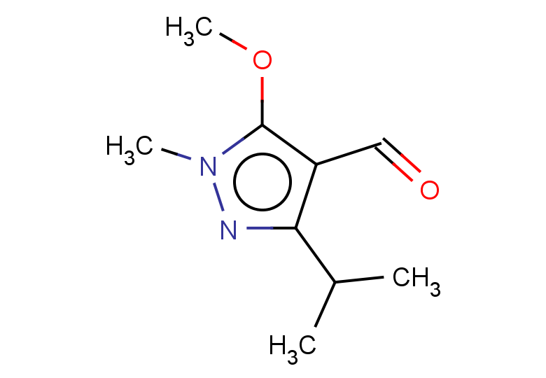 5-methoxy-1-methyl-3-(propan-2-yl)-1H-pyrazole-4-carbaldehyde