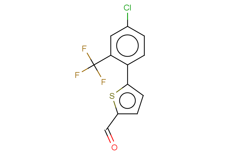 5-[4-chloro-2-(trifluoromethyl)phenyl]thiophene-2-carbaldehyde