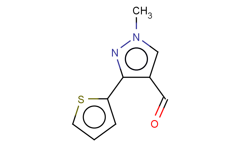 1-methyl-3-(thiophen-2-yl)-1H-pyrazole-4-carbaldehyde