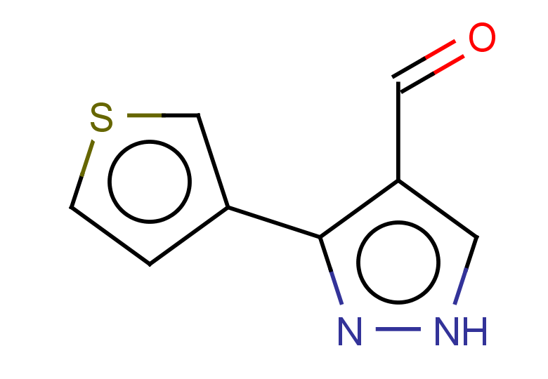 3-(thiophen-3-yl)-1H-pyrazole-4-carbaldehyde
