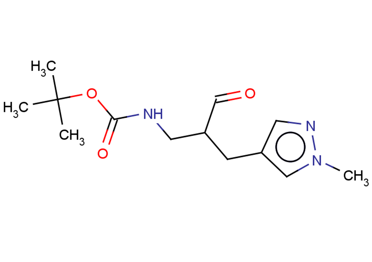 tert-butyl N-{2-[(1-methyl-1H-pyrazol-4-yl)methyl]-3-oxopropyl}carbamate