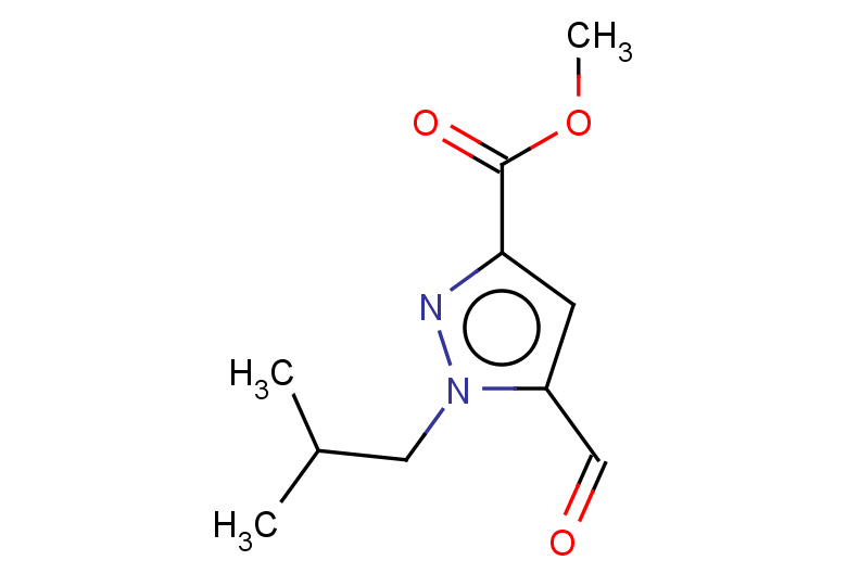 methyl 5-formyl-1-(2-methylpropyl)-1H-pyrazole-3-carboxylate