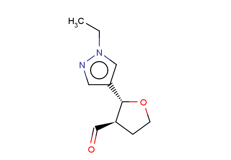 rac-(2R,3R)-2-(1-ethyl-1H-pyrazol-4-yl)oxolane-3-carbaldehyde