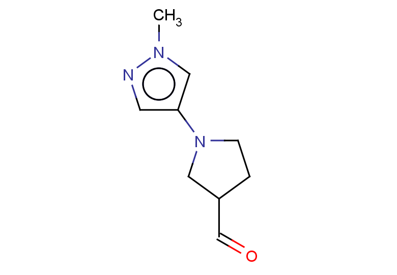 1-(1-methyl-1H-pyrazol-4-yl)pyrrolidine-3-carbaldehyde