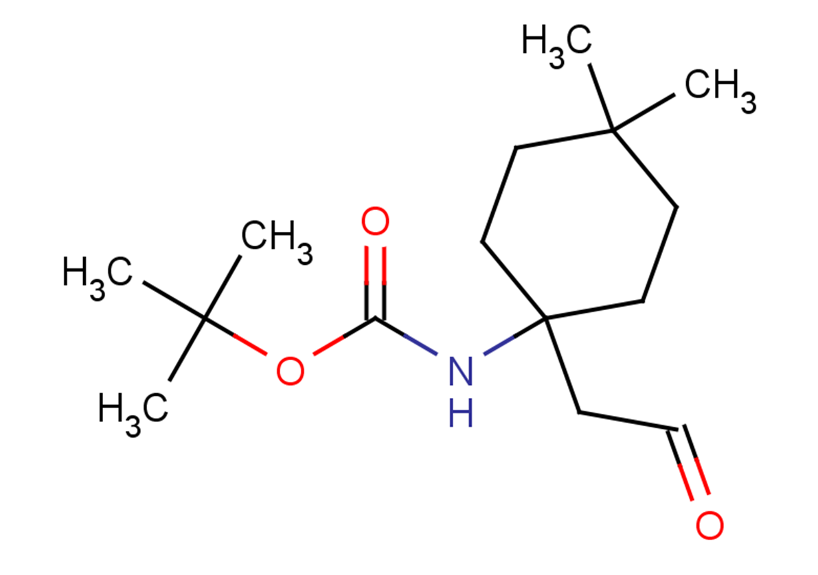 tert-butyl N-[4,4-dimethyl-1-(2-oxoethyl)cyclohexyl]carbamate