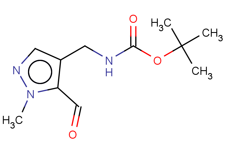 tert-butyl N-[(5-formyl-1-methyl-1H-pyrazol-4-yl)methyl]carbamate