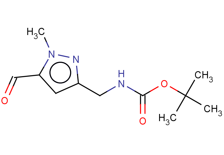 tert-butyl N-[(5-formyl-1-methyl-1H-pyrazol-3-yl)methyl]carbamate
