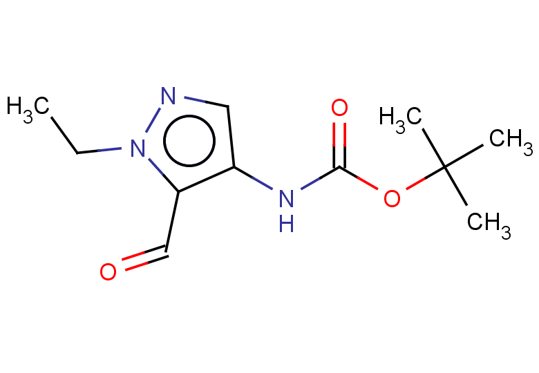 tert-butyl N-(1-ethyl-5-formyl-1H-pyrazol-4-yl)carbamate