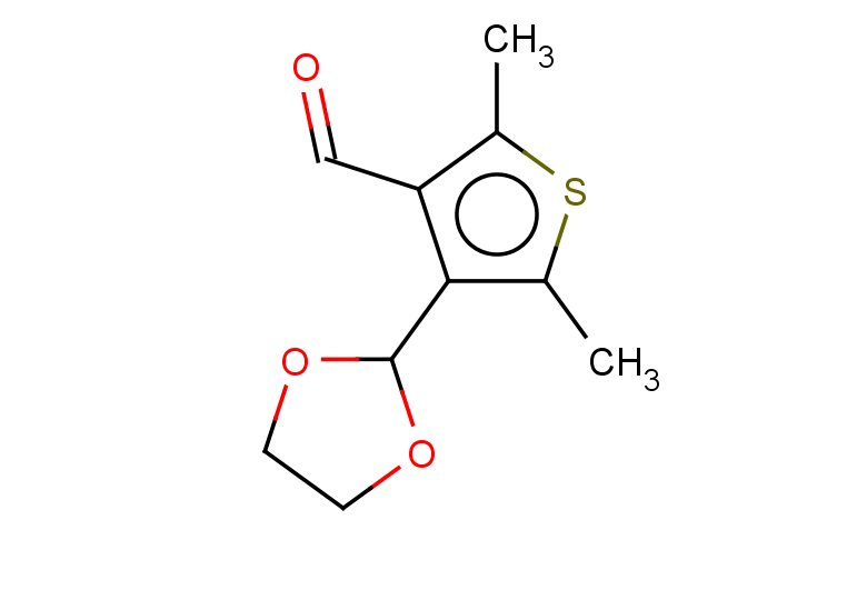 4-(1,3-dioxolan-2-yl)-2,5-dimethylthiophene-3-carbaldehyde