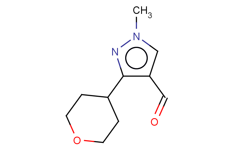 1-methyl-3-(oxan-4-yl)-1H-pyrazole-4-carbaldehyde