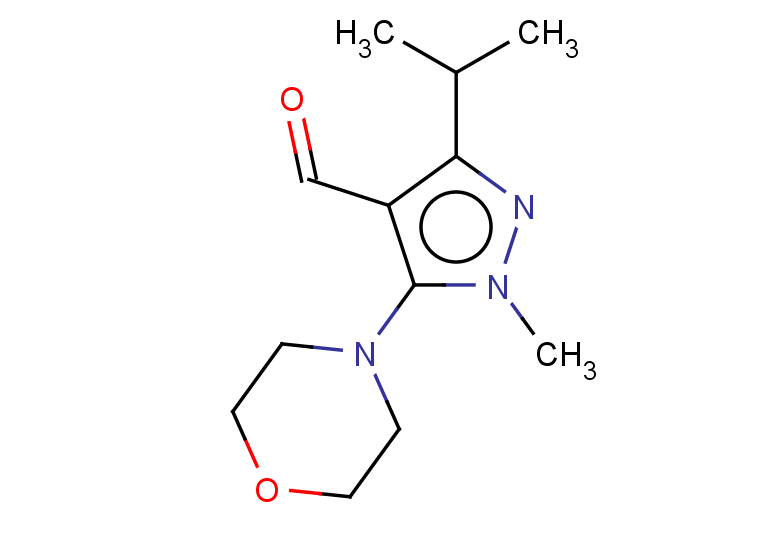 1-methyl-5-(morpholin-4-yl)-3-(propan-2-yl)-1H-pyrazole-4-carbaldehyde