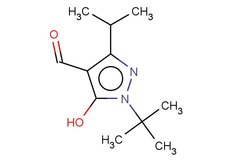 1-tert-butyl-5-hydroxy-3-(propan-2-yl)-1H-pyrazole-4-carbaldehyde