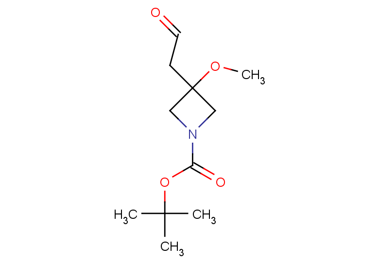 tert-butyl 3-methoxy-3-(2-oxoethyl)azetidine-1-carboxylate