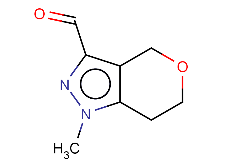 1-methyl-1H,4H,6H,7H-pyrano[4,3-c]pyrazole-3-carbaldehyde