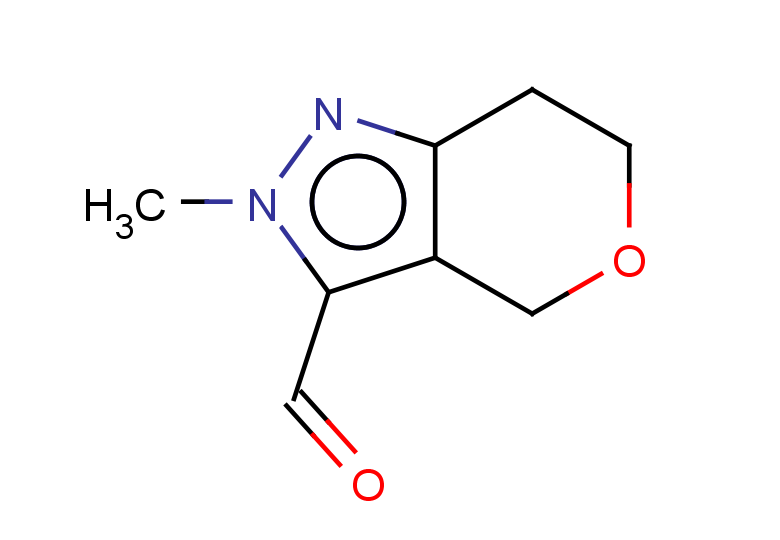 2-methyl-2H,4H,6H,7H-pyrano[4,3-c]pyrazole-3-carbaldehyde