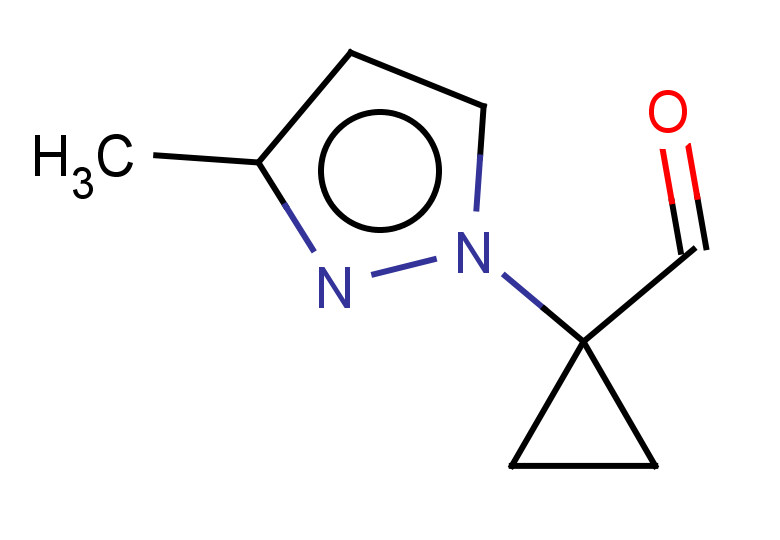 1-(3-methyl-1H-pyrazol-1-yl)cyclopropane-1-carbaldehyde