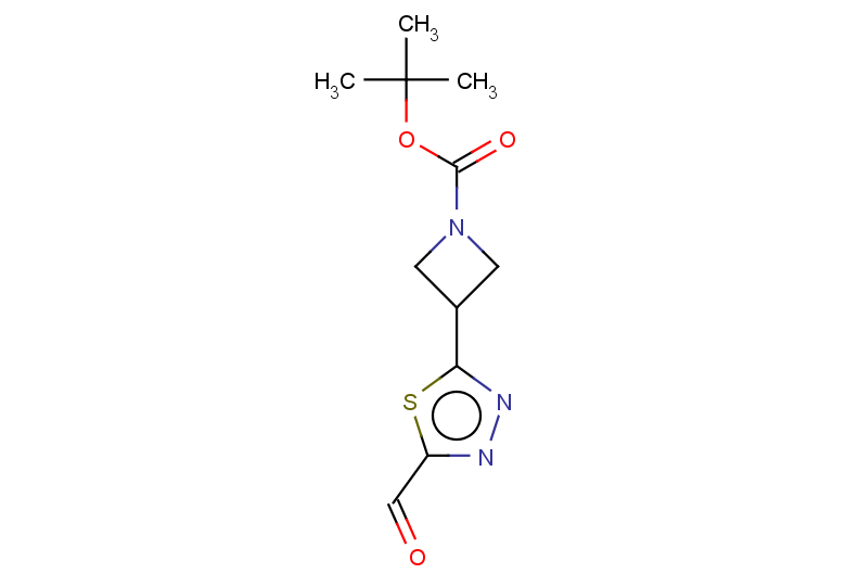 tert-butyl 3-(5-formyl-1,3,4-thiadiazol-2-yl)azetidine-1-carboxylate