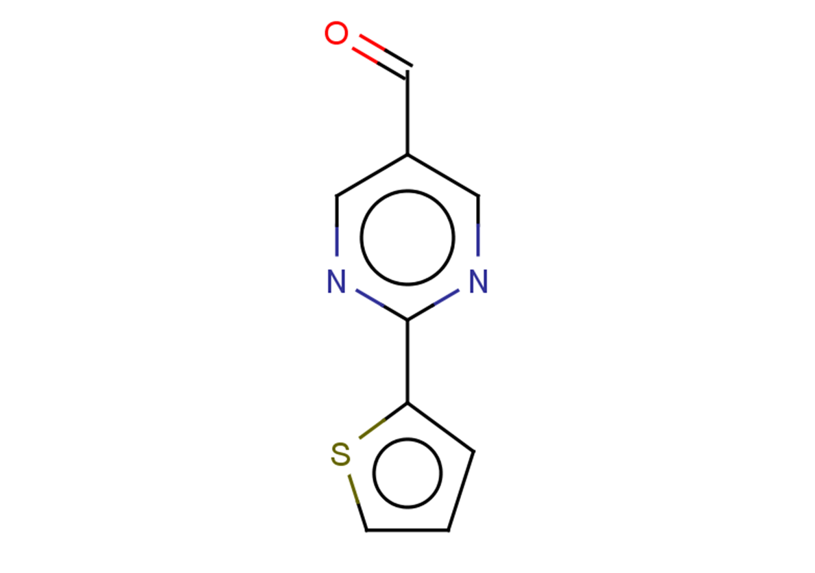 2-(thiophen-2-yl)pyrimidine-5-carbaldehyde