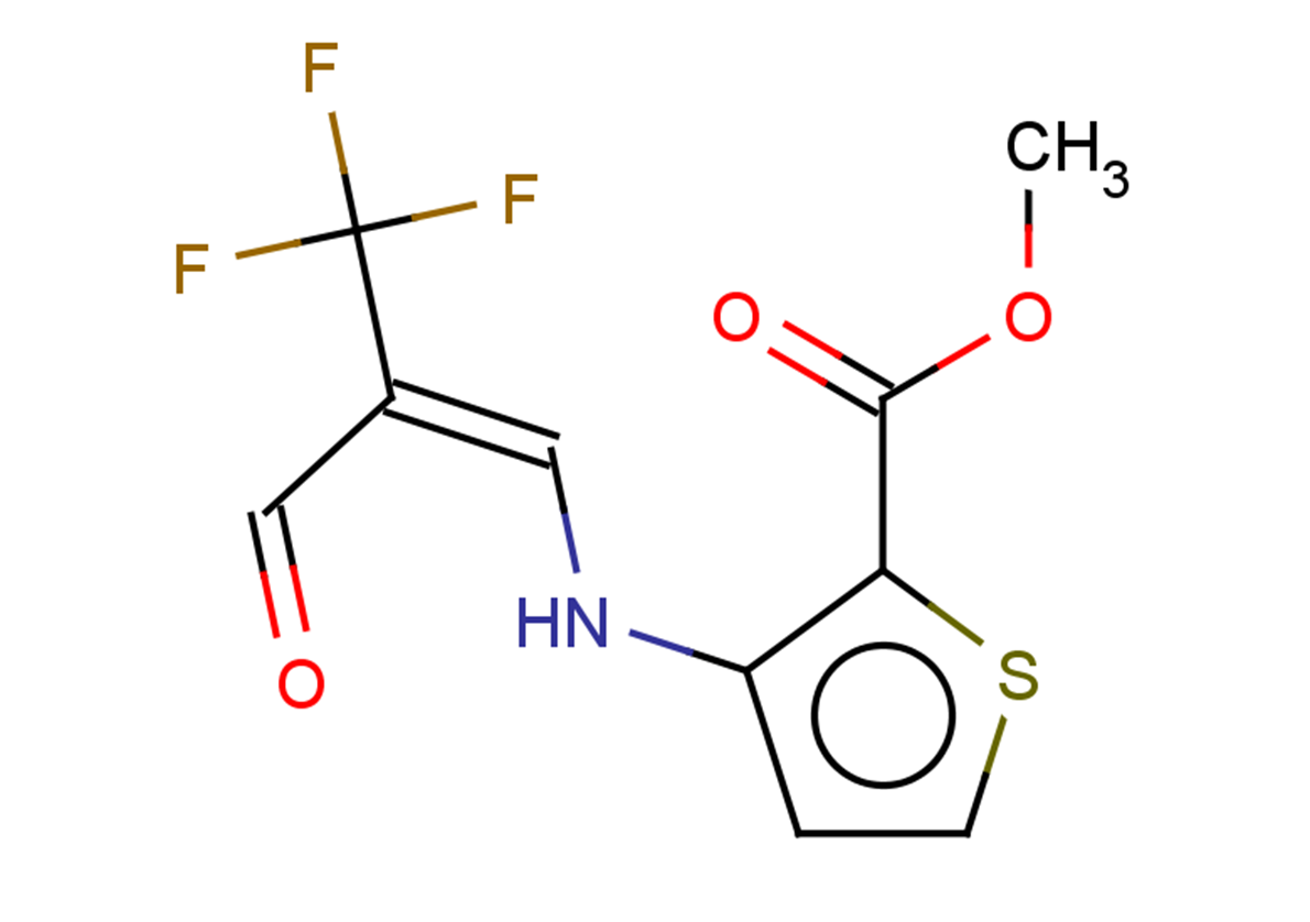methyl 3-{[(1E)-3-oxo-2-(trifluoromethyl)prop-1-en-1-yl]amino}thiophene-2-carboxylate