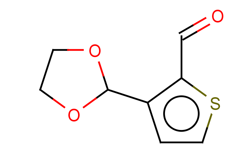 3-(1,3-dioxolan-2-yl)thiophene-2-carbaldehyde