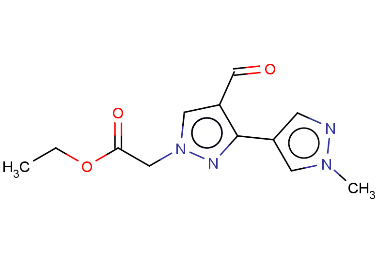 ethyl 2-{4-formyl-1'-methyl-1H,1'H-[3,4'-bipyrazol]-1-yl}acetate