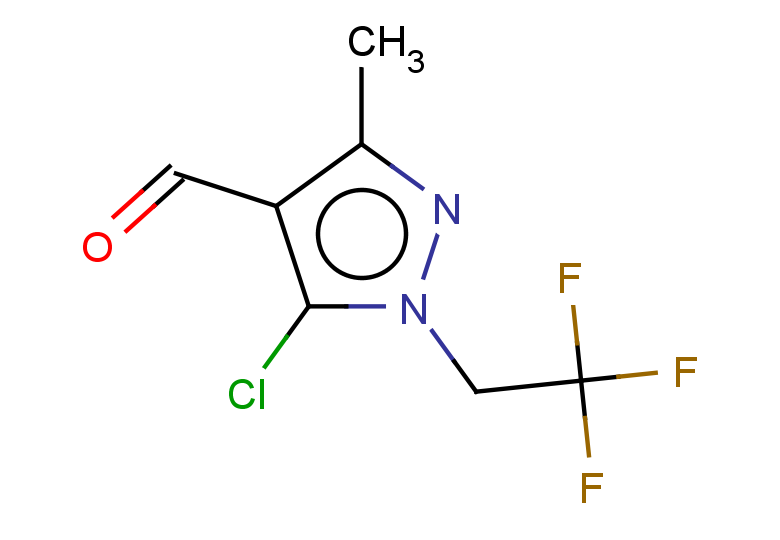 5-chloro-3-methyl-1-(2,2,2-trifluoroethyl)-1H-pyrazole-4-carbaldehyde