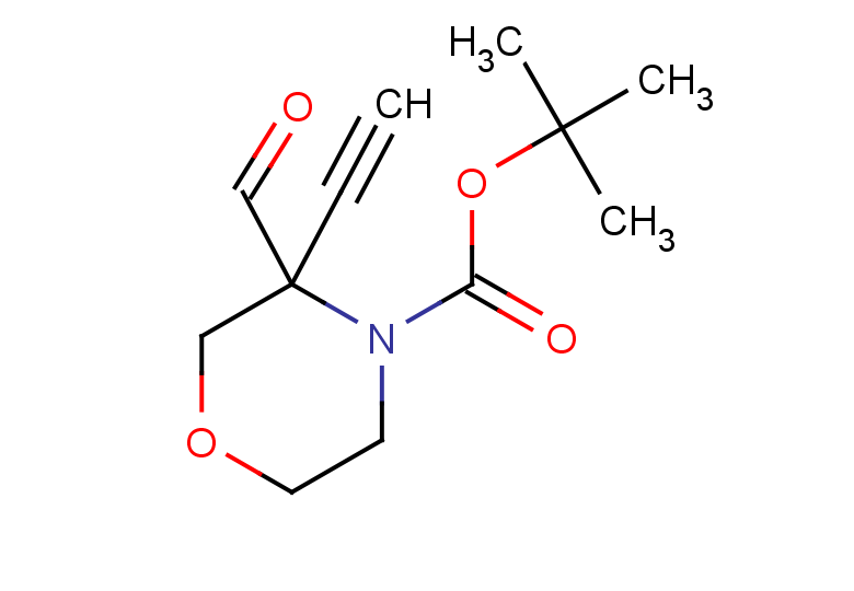 tert-butyl 3-ethynyl-3-formylmorpholine-4-carboxylate