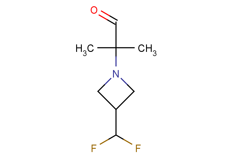 2-[3-(difluoromethyl)azetidin-1-yl]-2-methylpropanal