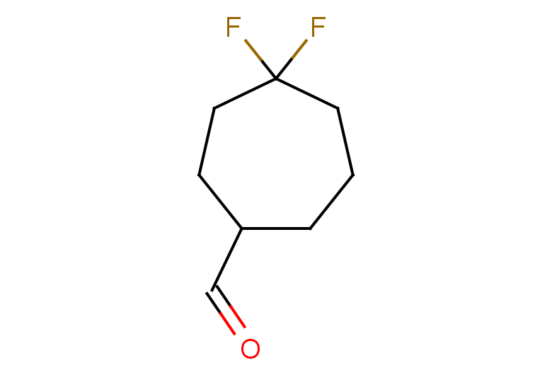 4,4-difluorocycloheptane-1-carbaldehyde