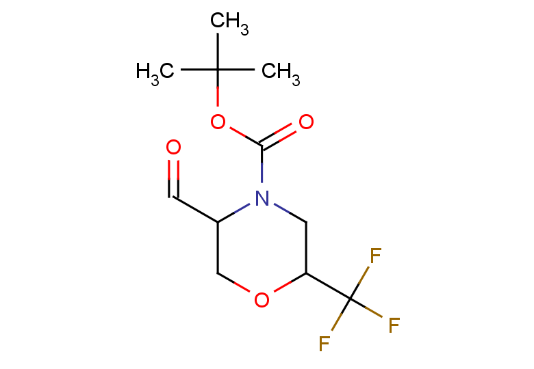 tert-butyl 5-formyl-2-(trifluoromethyl)morpholine-4-carboxylate