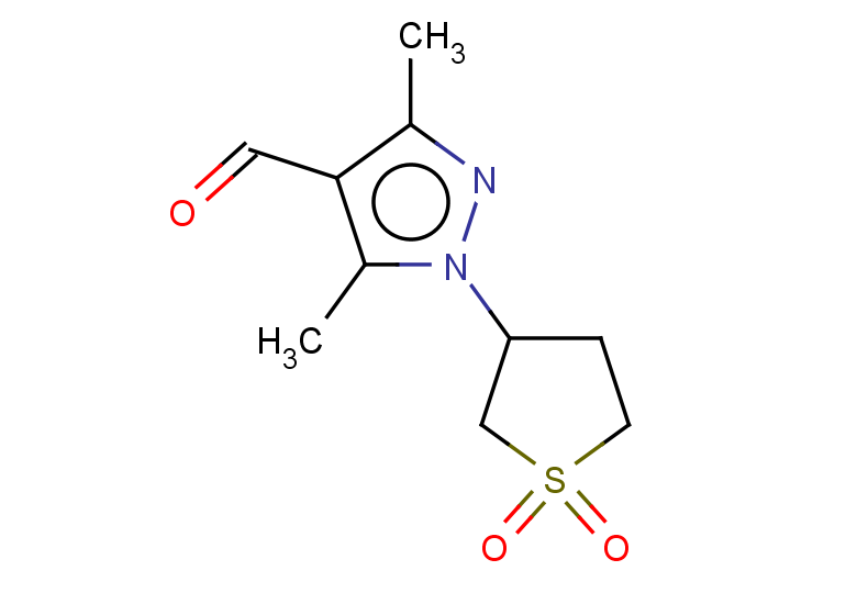 1-(1,1-dioxo-1lambda6-thiolan-3-yl)-3,5-dimethyl-1H-pyrazole-4-carbaldehyde