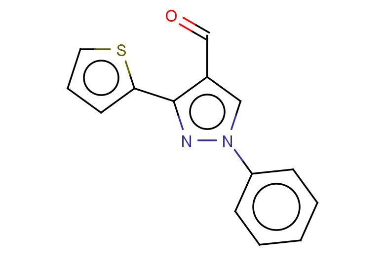 1-phenyl-3-(thiophen-2-yl)-1H-pyrazole-4-carbaldehyde