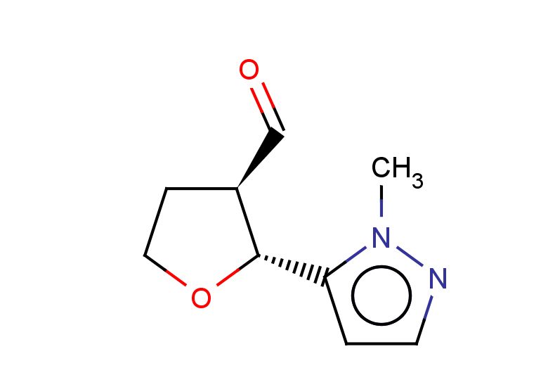 rac-(2R,3R)-2-(1-methyl-1H-pyrazol-5-yl)oxolane-3-carbaldehyde, trans