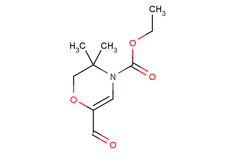ethyl 6-formyl-3,3-dimethyl-3,4-dihydro-2H-oxazine-4-carboxylate