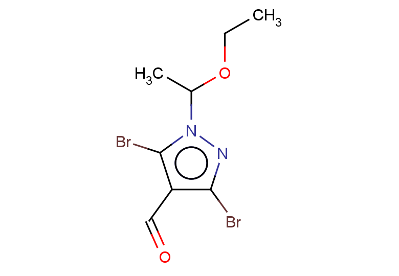 3,5-dibromo-1-(1-ethoxyethyl)-1H-pyrazole-4-carbaldehyde