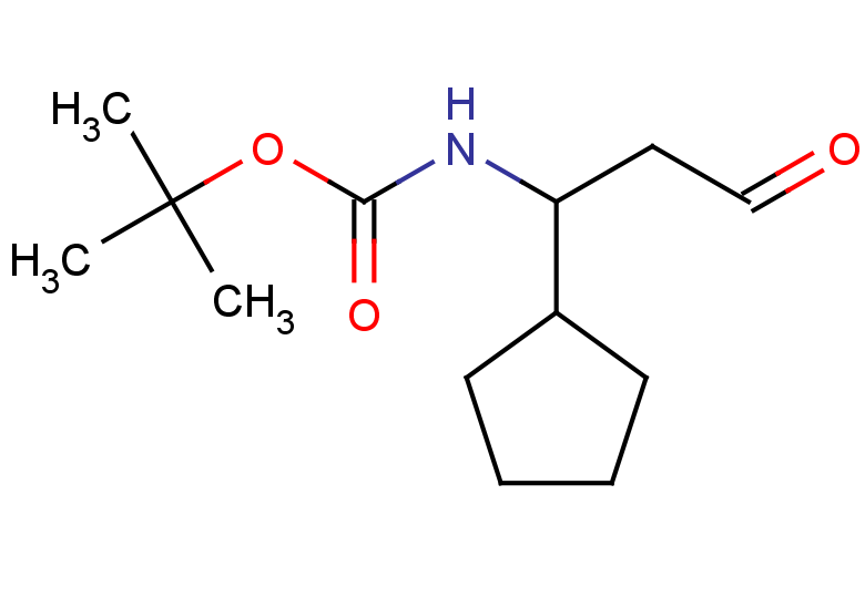 tert-butyl N-(1-cyclopentyl-3-oxopropyl)carbamate