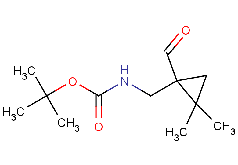 tert-butyl N-[(1-formyl-2,2-dimethylcyclopropyl)methyl]carbamate
