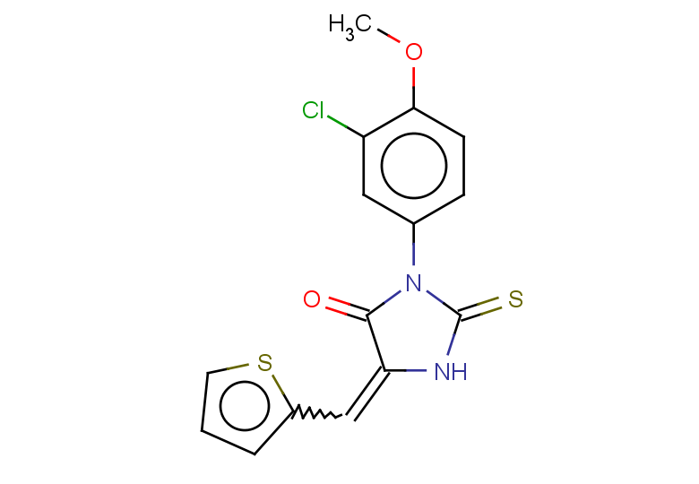 3-(3-chloro-4-methoxyphenyl)-2-sulfanylidene-5-(thiophen-2-ylmethylidene)imidazolidin-4-one