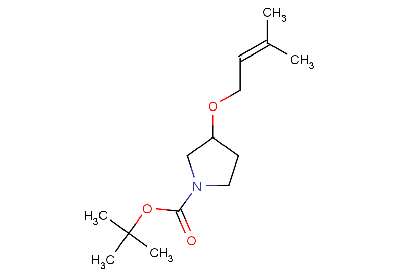 tert-butyl 3-[(3-methylbut-2-en-1-yl)oxy]pyrrolidine-1-carboxylate