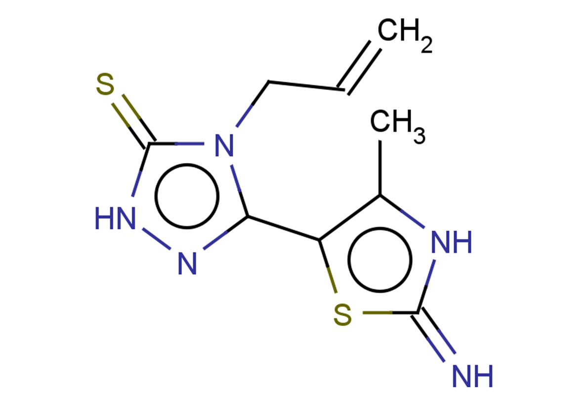 3-(2-imino-4-methyl-2,3-dihydro-1,3-thiazol-5-yl)-4-(prop-2-en-1-yl)-4,5-dihydro-1H-1,2,4-triazole-5-thione