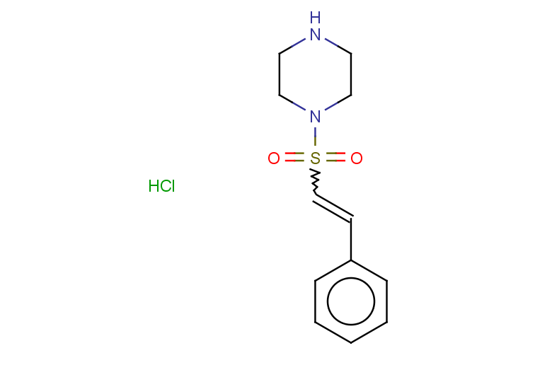 1-[(2-phenylethene)sulfonyl]piperazine hydrochloride