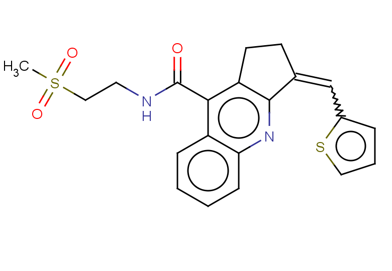 N-(2-methanesulfonylethyl)-3-(thiophen-2-ylmethylidene)-1H,2H,3H-cyclopenta[b]quinoline-9-carboxamide