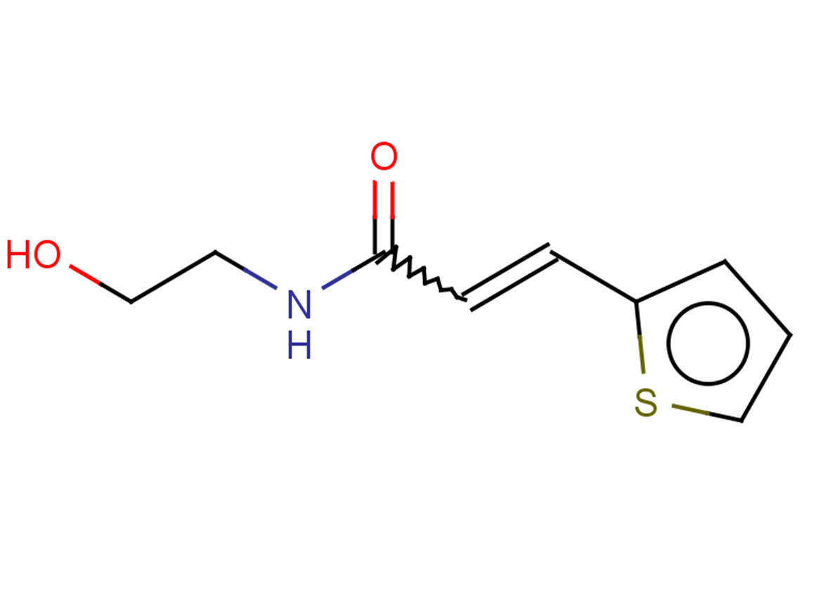 N-(2-hydroxyethyl)-3-(thiophen-2-yl)prop-2-enamide